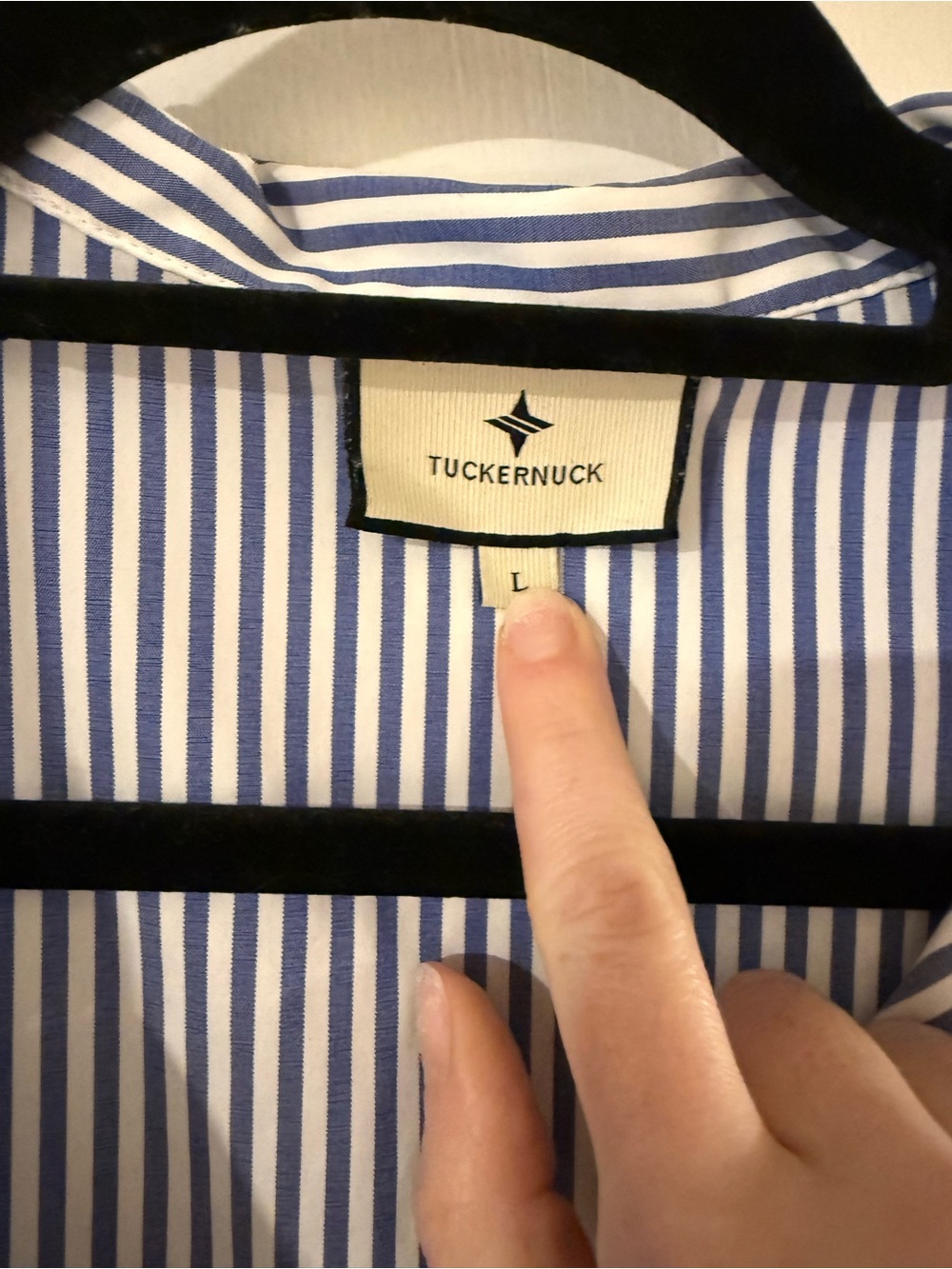 Tuckernuck Blue and White Striped Pullover Tunic - Picture 3 of 5